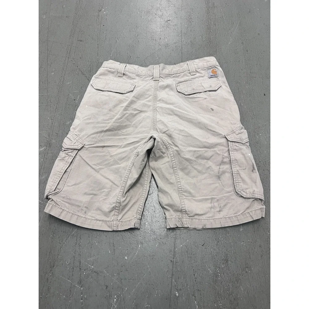 Carhartt Force Cargo Shorts Mens 32 Khaki‎ Ripstop Relaxed Fit Utility Gorpcore